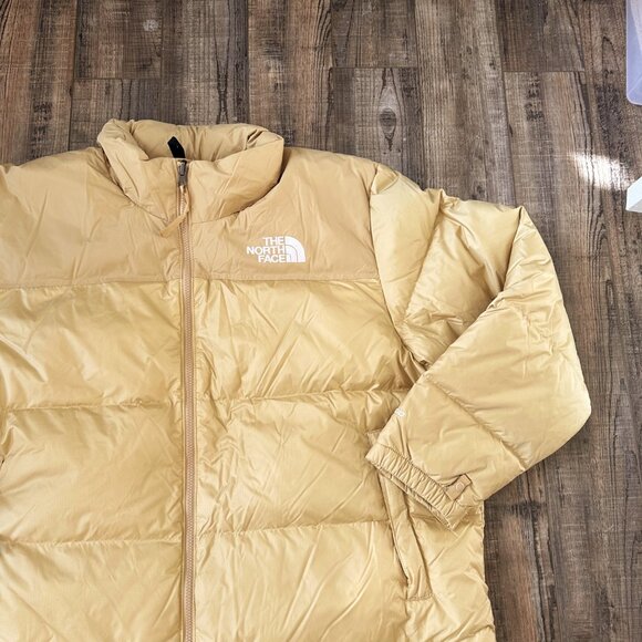 The North Face 3XL Womens 1996 Retro Nuptse 700 Down Puffer Jacket "Khaki Stone" - Picture 10 of 15